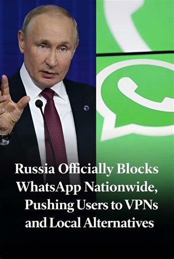 Russia Blocks WhatsApp Nationwide