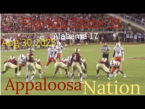 Florida State vs Alabama Aug 30, 2025