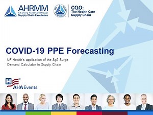 COVID-19 Health Care Supply Chain Solutions: PPE Forecasting