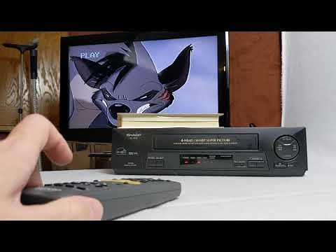 TESTED SHARP VC-A410 VHS VCR Player Recorder w/ Remote & Cable Vintage