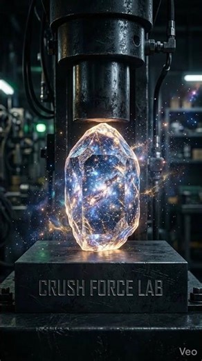 Astral Crystal vs Hydraulic Press 🌌💥 | Cosmic Explosion 😱 | CRUSH FORCE LAB#shortvideo