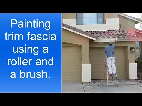 How to paint exterior house trim fascia.