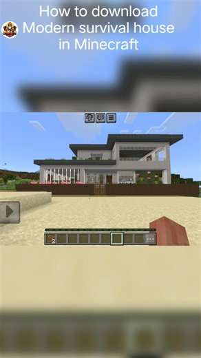 How to download Modern survival house 🏠 in Minecraft #minecraft