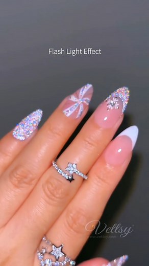 586K reactions · 46K shares | ✨Sparkling Peppermint Candy Nails For...