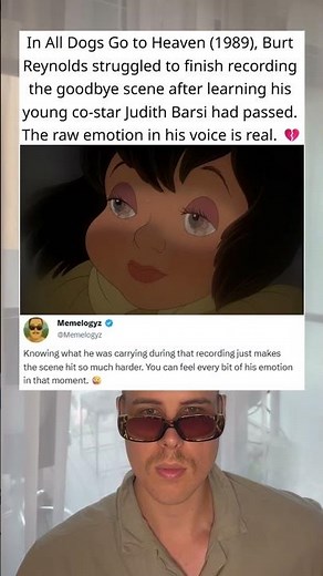 Burt Reynold’s Most Emotional Moment in All Dogs Go to Heaven (1989)