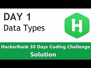 Day 1 - Data Types