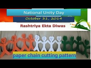 unity day crafts|paper chain cutting pattern|unity day patern chain|bulletin board decoration ideas