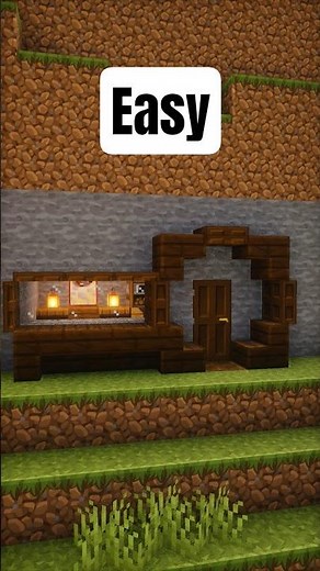 Minecraft Starter House Build Tutorial 🏠| Easy Survival Base Idea | #Minecraft
