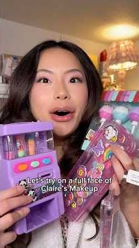 Using makeup from Claire’s 🤨 definitely an experience….