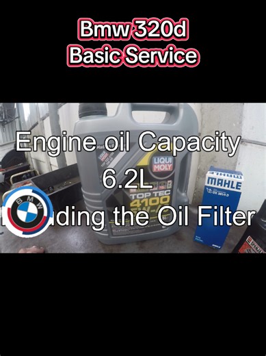 Bmw 320d - Basic Service. #bmw #basicservice