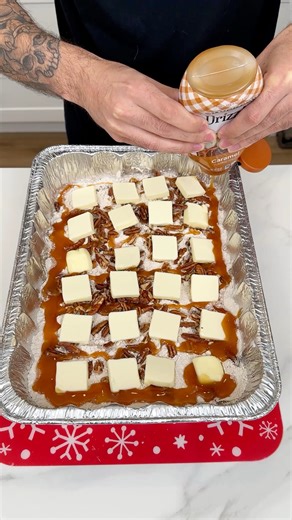 72K views · 442 reactions | Easy and Delicious 4 Ingredient Dessert! Joey makes a delicious caramel apple pie spice dump cake | Family Style Cooking | Facebook