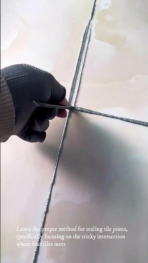 Perfecting Tile Grout Intersections with Sealing Tools