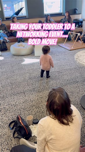 Taking your toddler to a networking event… bold move! #youtubeshorts #shorts #networking #mompreneur