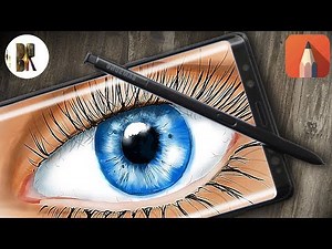 Drawing a eye with Note 9