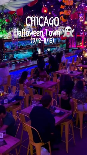 Chicago just got spooky 🎃👻 Step into Halloween Town at Tree House — the city’s only Nightmare Before Christmas inspired pop-up! 🌙✨ From immersive sets and creepy-chic cocktails to frightfully festive bites like Sally’s Sinister Spaghetti Spiral Hill Sliders, this pop-up is a must this season. 🕸️ 📍 Tree House Chicago (149 W Kinzie Ave) 📅 Open now through Nov 16 | Tuesday–Sunday Download @empoapp to learn more events in Chicago ✨ #chicago #chitown #windycity #explorechicago #chicagogram #hal