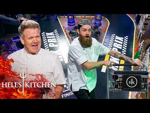 Chef Ramsay Tricks the Final Four Race as They Race to Grab Ingredients | Hell's Kitchen