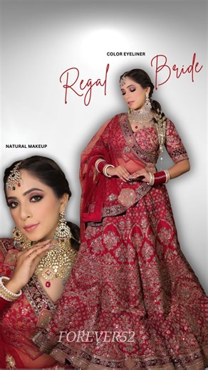 4.7M views · 61K reactions | Uncut tutorial of Regal Bridal makeup Forever52 Make-Up & Color | Goldy Hunjan Makeup Studio | Facebook