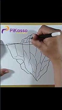 How to Draw an Iceberg Easy in Less Than One Minutes