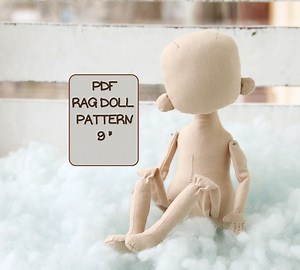 Cloth Doll Pattern, Sewing Tutorial Rag Doll Bodies, Blank Doll Body 9 Inch With Step-by-step Photos - Etsy