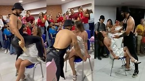 Kadın hakim mahkeme salonunda kucak dansı yaptırdı! O anlar kemerada