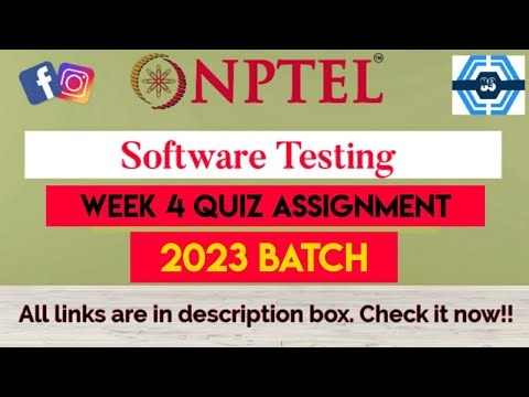 Software Testing (IIITB) Week 4 Quiz Answers Solution | NPTEL 2023 | SWAYAM