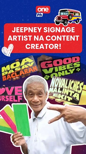 14K views · 33 reactions | ONLINE TUTORIAL SA PAGGAWA NG JEEPNEY SIGNAGES!  Isang senior citizen na gumagawa ng jeepney signages ang nagtuturo nito online. Nais niya raw ibahagi ang kanyang talento sa mga kabataang nais matuto ng sining. | via #MOJO Sofia Baldonado #oneph #socialnewsph #trendingnewsph #newsph #onephshorts | One PH | Facebook