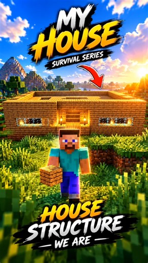 Building My Epic Minecraft House! 🪵🏠 #minecraft #guide #kitsune #gaming