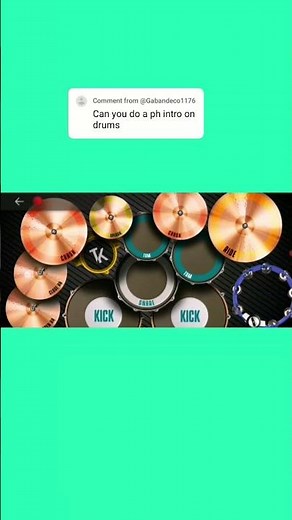 PH Intro Beat on Real Drum App!