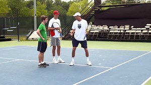 The Bryan Bros "Dance Move" is secret #1 from the Ultimate Tennis Lesson, which is the top 10 secrets I've ever learned from the pros and coaches I've worked with over the years. The 10 secrets are: Secret #1 - The Bryan Bros Dance Move Secret #2 - Dr. Mark Kovacs' Shot-Put Serve Secret #3 - Jeff Greenwald's Toe Wiggle Technique Secret #4 - Craig O'Shannessy's C Secret #5 - The Bryan Bros Pinch Secret #6 - Dr. Mark Kovacs' Ultimate Warmup Secret #7 - Feisal Hassan's PBS Secret #8 - Dr. Mark Kova