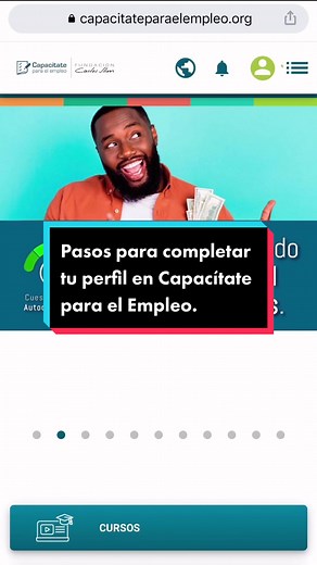 Te compartimos los pasos que debes seguir para completar tu perfil en Capacítate para el Empleo. #capacítateparaelempleo #aprendeentiktok #cursosonline #cursosgratis