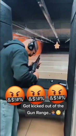 He deserved to be kicked out of the gun range for this! #gunreview #gunrangefails #viral #edc