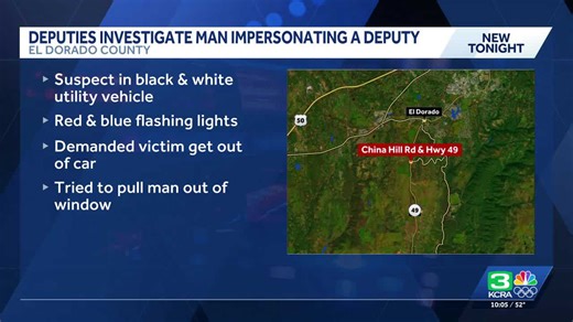 Man poses as deputy in fake El Dorado County traffic stop