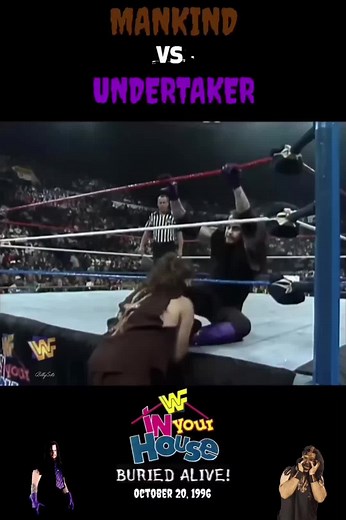 Mankind Vs Undertaker #wwe #wwf #undertaker #mankind #wweinyourhouse