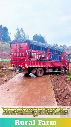 Truck Stuck Deep in Mud Heavy Recovery Mission: Professional Off-Road Vehicle Rescue: Mud Recovery