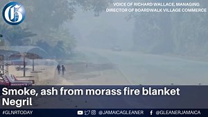 2K views · 47 reactions | The resort town of Negril was again covered in a thick cloud of smoke and ash today, as the morass in the vicinity of the seven-mile beach which has frequently caught fire over the years, was again ablaze, forcing tourists to stay indoors. Read more: https://jamaica-gleaner.com/article/news/20240222/smoke-ash-morass-fire-blanket-negril #GLNRToday | Jamaica Gleaner | Facebook