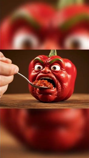 🔥 FIRE BREATHING Pepper ASMR 🌶️🥵 Oddly Satisfying Crunch #Shorts