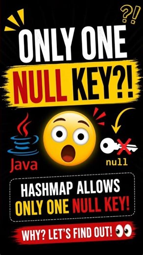 Why HashMap Allows Only One Null Key 😳 #java #coding #shorts