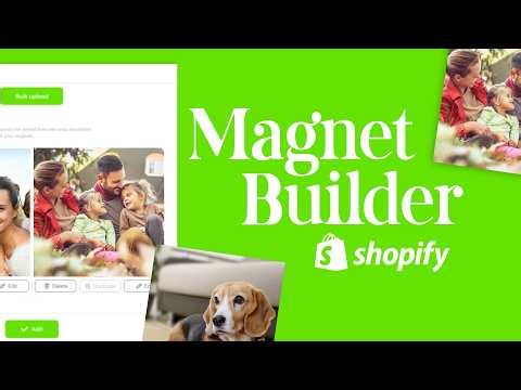 How to sell Photo Magnets on Shopify with our MagnetBuilder Pro? Photo magnet buisness