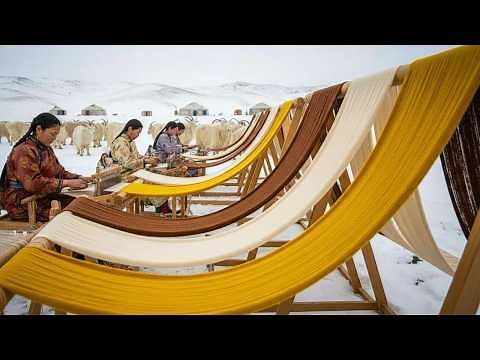 How the Cashmere Goat Becomes Luxury Fabric Through a Winter Long Process