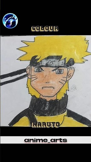 Naruto drawing☠️ | Sketch💀v/s colour☠️ |