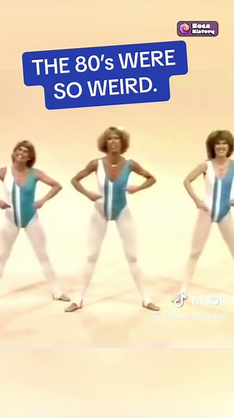 Imagine taking a full class with her. I’d go crazy. #excercise #1980s ##aerobics##workout##weird##funny##creepy