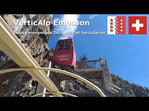 VerticAlp Emosson (3/3) Train panoramique Decauville et funiculaires (Septembre 2023) 4K