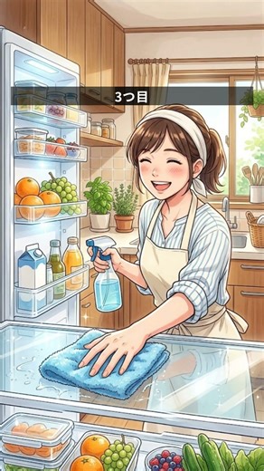 冷蔵庫が臭わない3つの習慣 #漫画 #片付けられない #アニメ