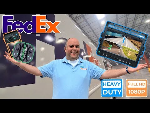 🚛 Built for FedEx Trucks: 1080P 3-Camera Rear-View System with Sensors | Easy Install + Rugged Build
