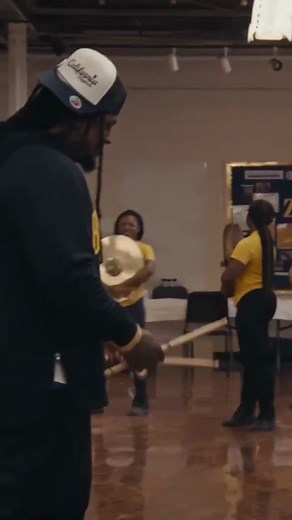 Side Quest Unlocked: Marshawn banging on drums 🥁 #TNFonPrime