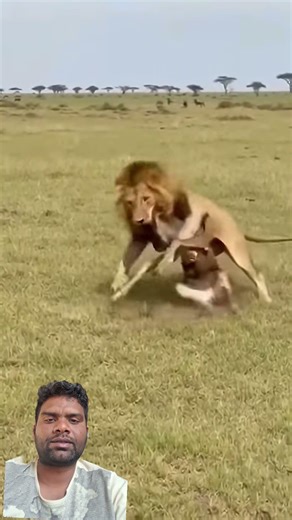 lion attack baby 🫡😱😱😱