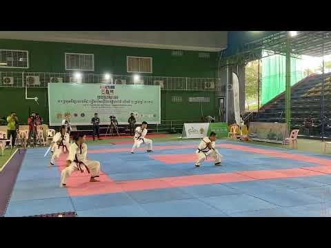Cambodian Hapkido Students Show Incredible Long Staff Skills | Martial Arts Mastery