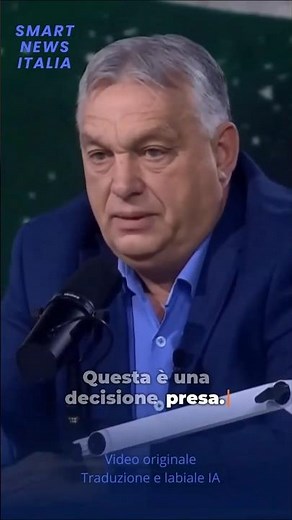 Orbán: L'UE ha deciso entro il 2030 l'Europa sarà pronta alla guerra