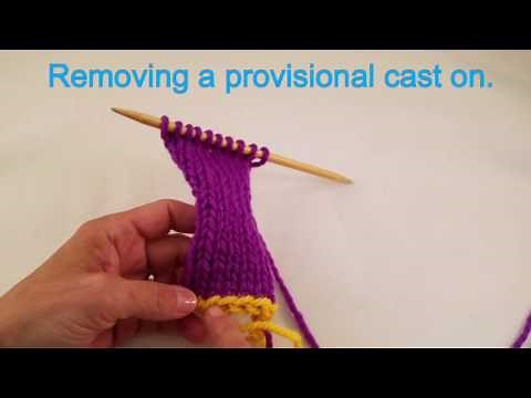 Removing a provisional cast on.