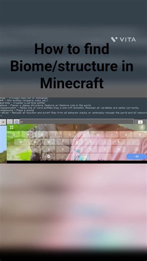 How to find Structure and Biome in Minecraft #minecraft #viralshort #rdlgamerzv